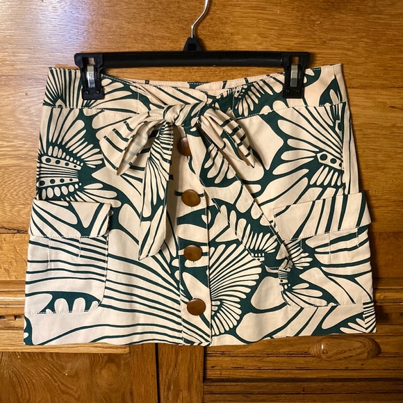 J. Crew Dresses & Skirts - J.CREW Printed Canvas Button Tie Front Skirt